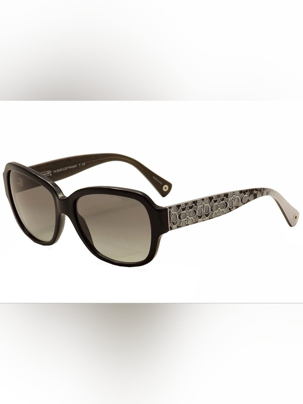 Coach Pamela Monogram Sunglasses Designer Signature Pattern Arms